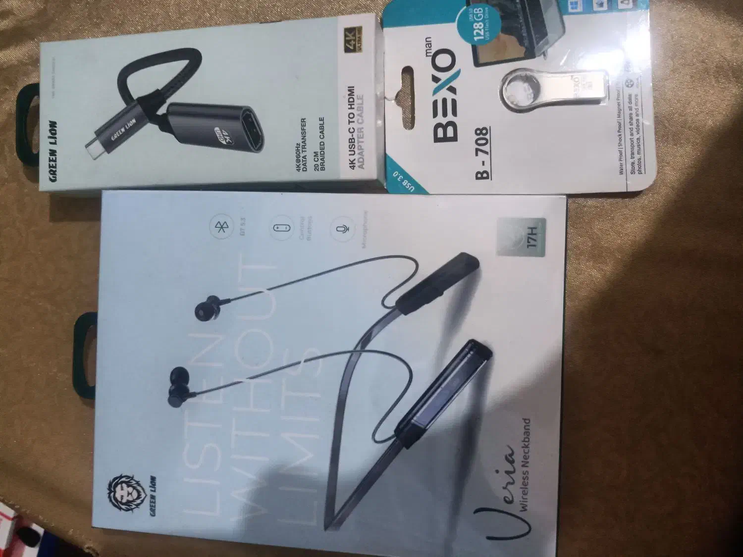 هنضفری گردنی و فلش ۱۲۸|لوازم جانبی موبایل و تبلت|شیراز, قلعه شاهزاده بیگم|دیوار