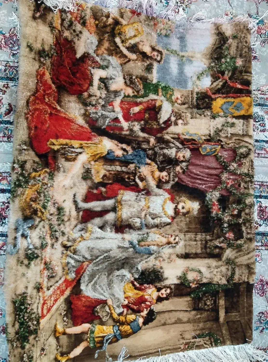 تابلو فرش دست بافت تاج گذاری|تابلو فرش|اسلامشهر, زرافشان|دیوار