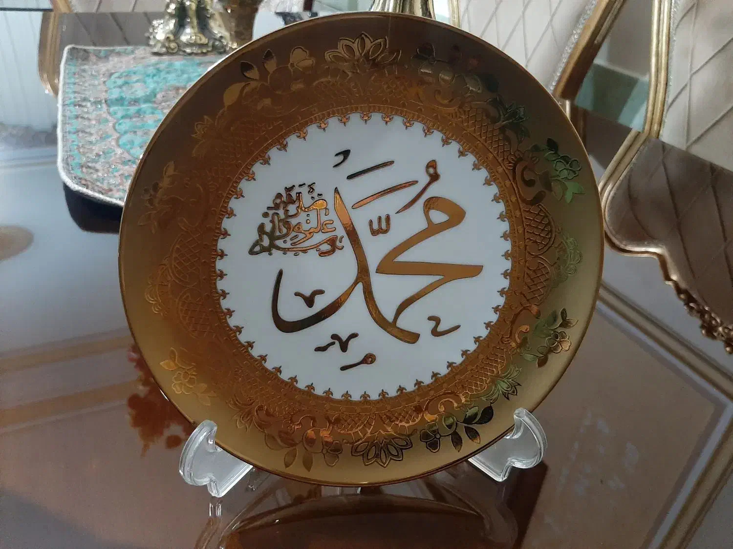 دو عدد بشقاب تزئینی|صنایع دستی و سایر لوازم تزئینی|نهاوند, |دیوار