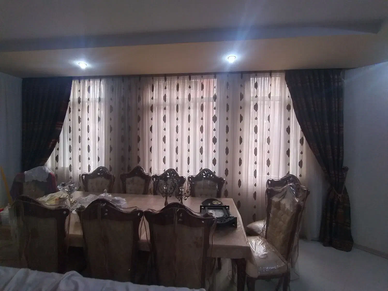 پرده تور با عرض ۳متر ۱۸متر|پرده، رانر، رومیزی|طرقبه, |دیوار