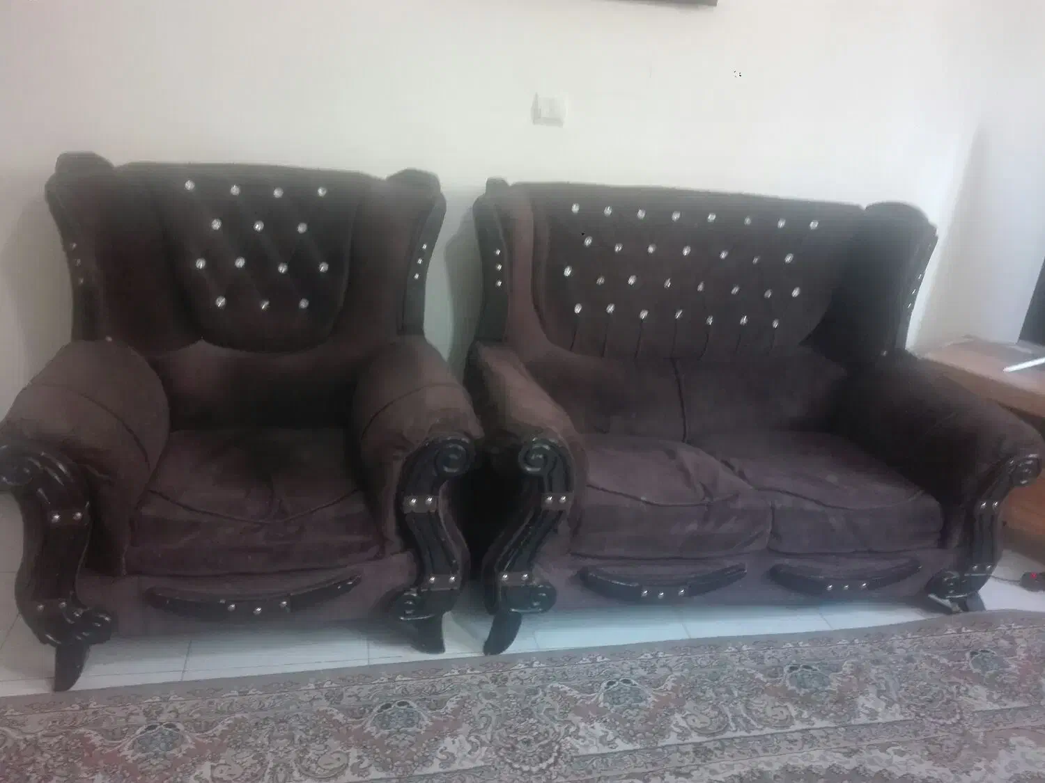 مبل 6 نفره|مبلمان خانگی و میز عسلی|فولادشهر, مسکن مهر فولادشهر|دیوار