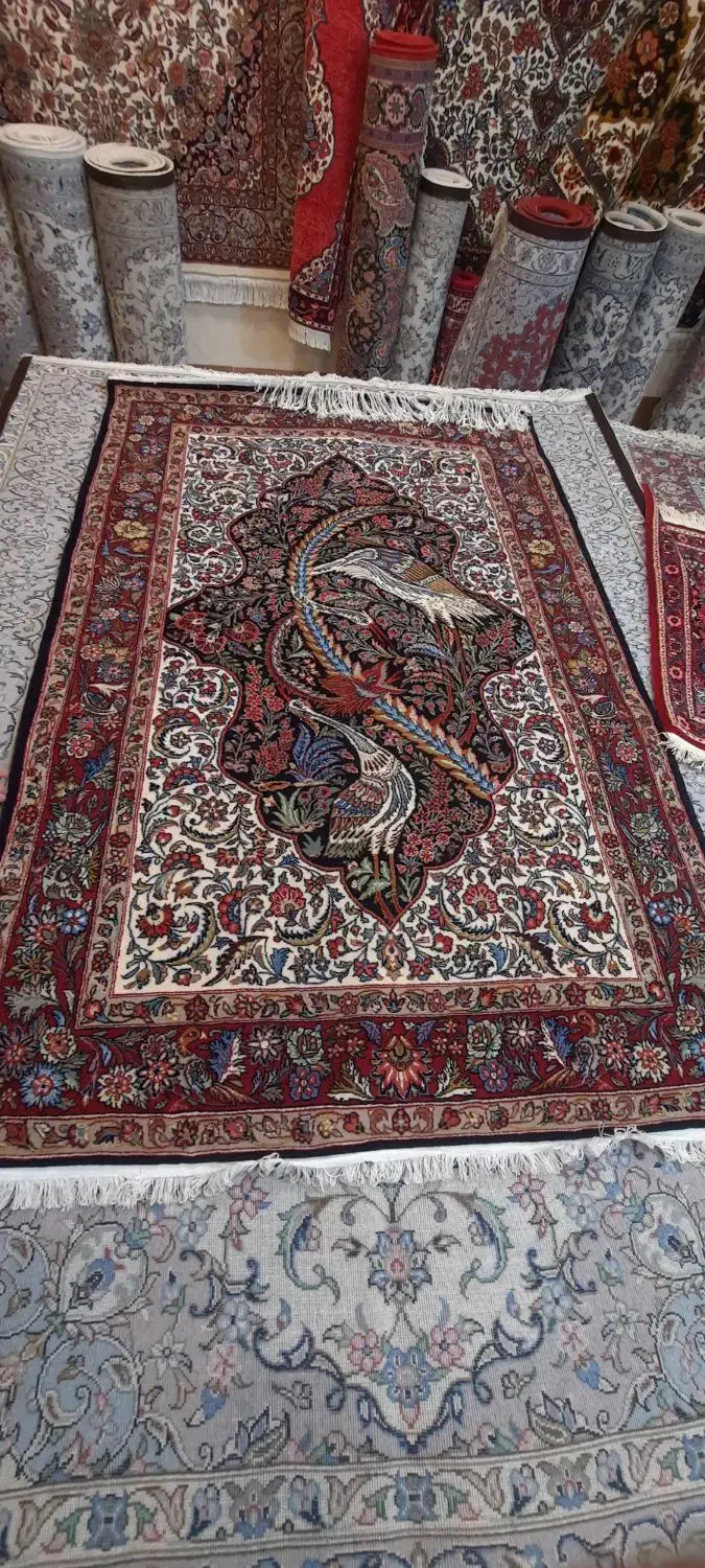 دو زر مرغ ماهی خوار|فرش|همدان, |دیوار