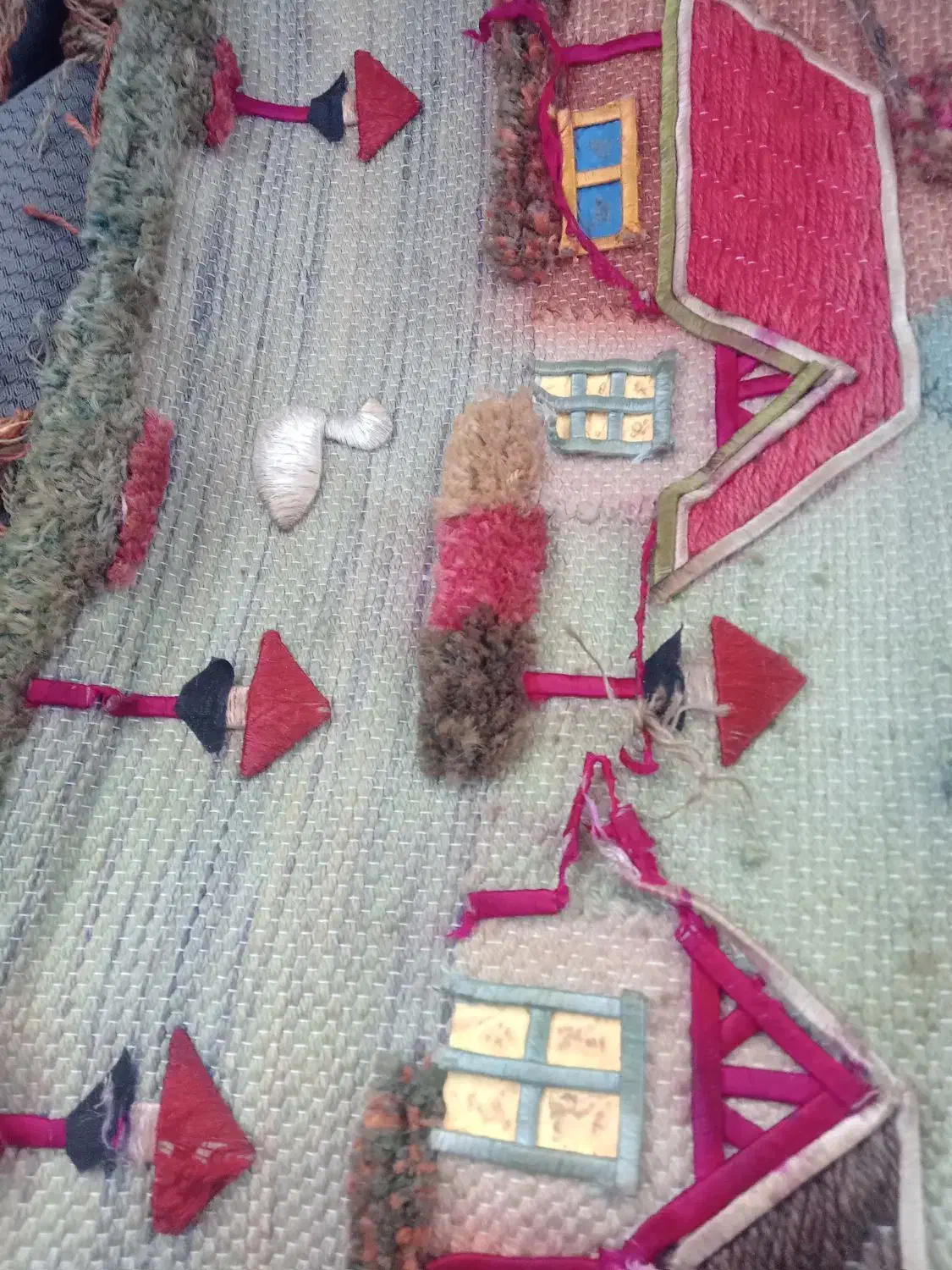 تابلوفرش دستبافت قدیمی|تابلو فرش|رفسنجان, |دیوار