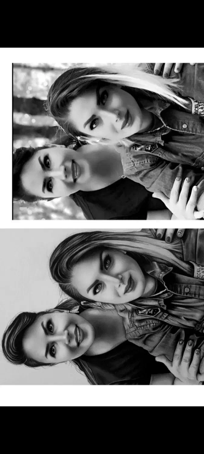 چهره عزیزانت رو با هنرم جاودانه کن (کادو خاص)|تابلو، نقاشی، عکس|همدان, |دیوار