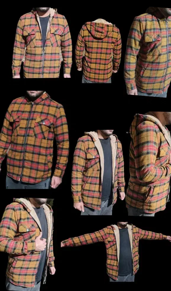 کاپشن چهارخونه|لباس|سنقر, |دیوار