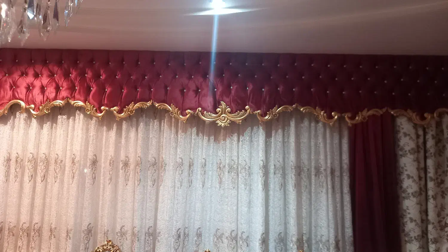 قاب بالای پرده|پرده، رانر، رومیزی|مشهد, رضاشهر|دیوار