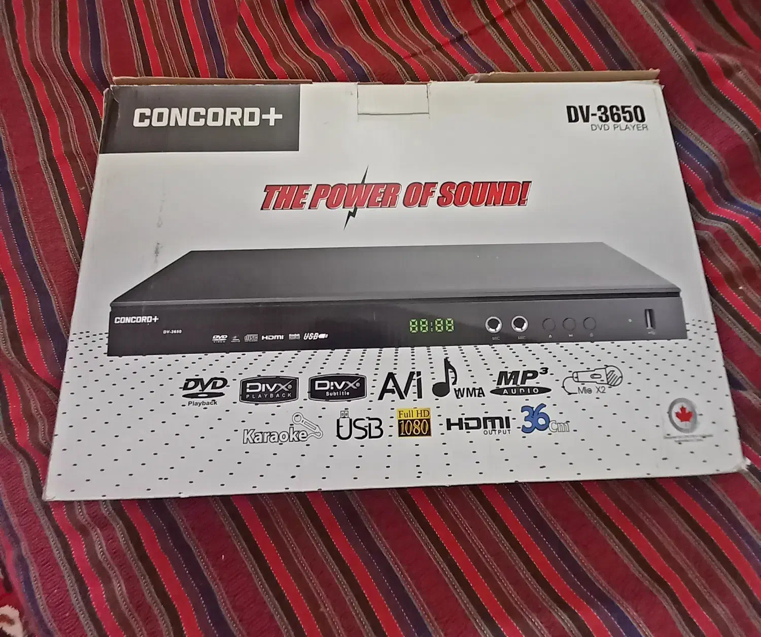 دی وی دی پلیر کنکورد پلاس مدل 3650(نگارستان)|پخش‌کننده DVD و ویدیو|اصفهان, مهدی آباد|دیوار