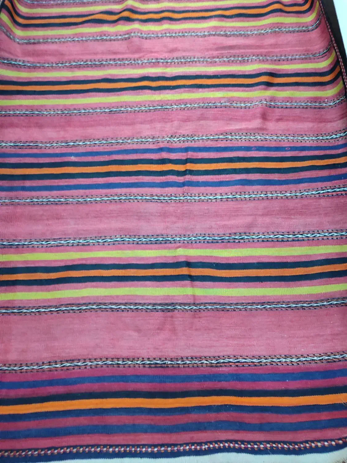 گلیم پشمی دستبافت قدیمی|گلیم، جاجیم، گبه|شاندیز, |دیوار