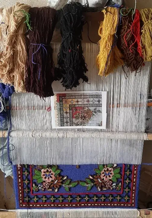 گلیم|گلیم، جاجیم، گبه|ایلام, |دیوار