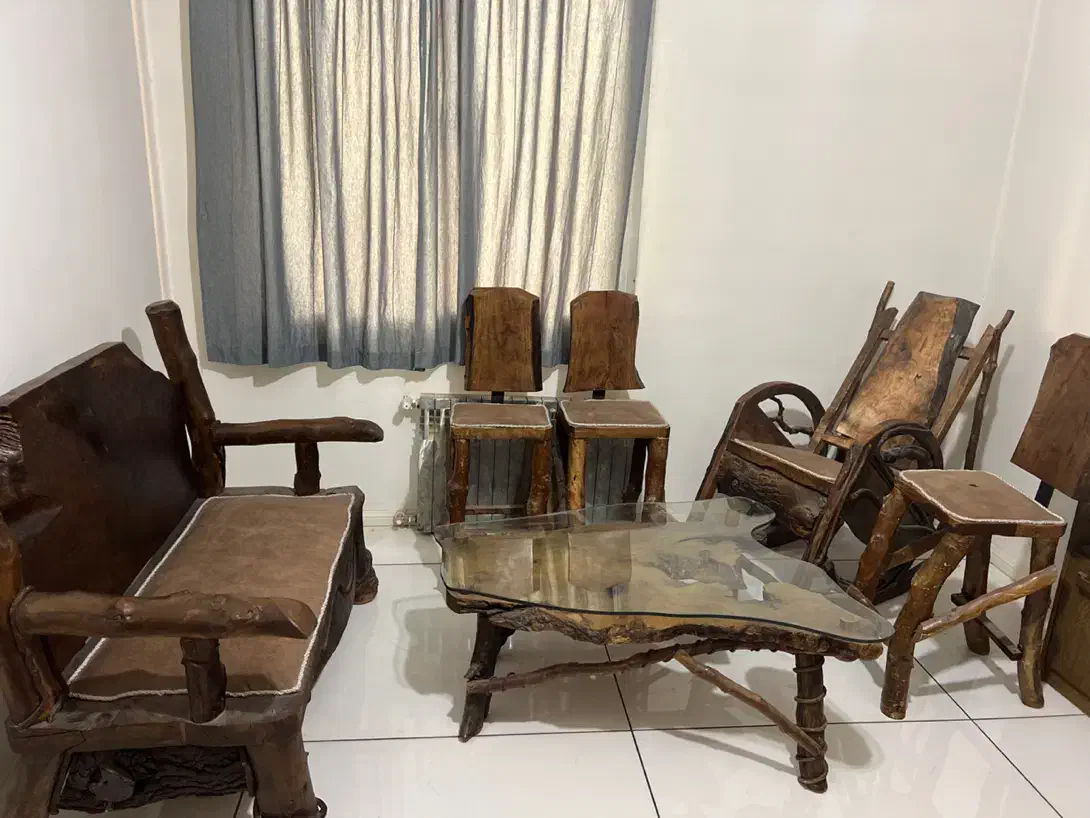 میز و مبل جنگلی|مبلمان خانگی و میز عسلی|رودهن, |دیوار