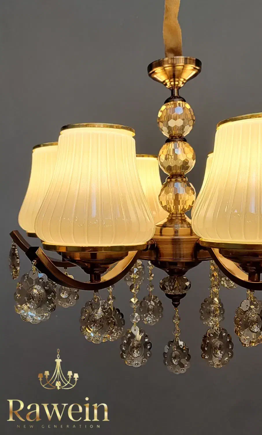 لوستر وِلیا / کلاسیک مدرن/ جلوهای گرم و چشمنواز|لوستر و چراغ آویز|شهریار, شهریار|دیوار