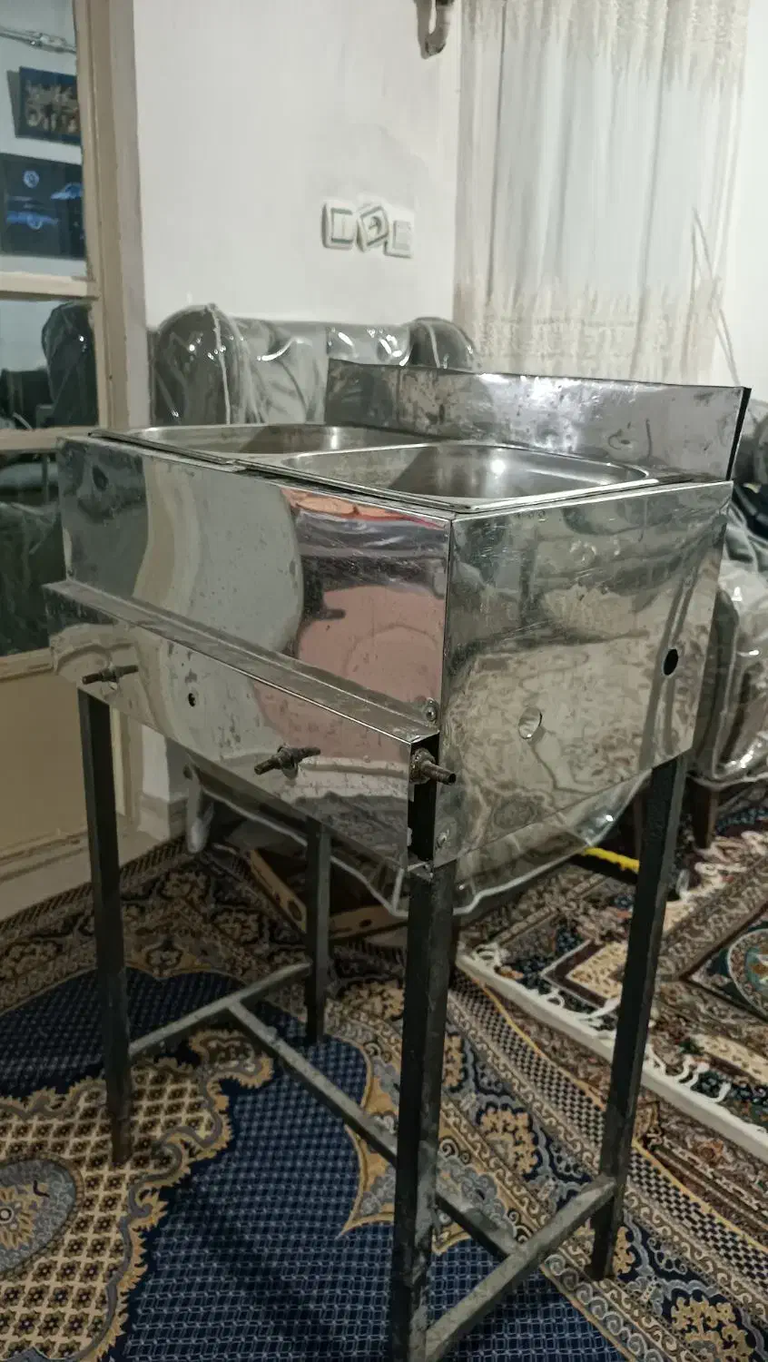 سرخ کن صنعتی گازی دوقلو و خردکن|کافیشاپ و رستوران|بروجرد, |دیوار