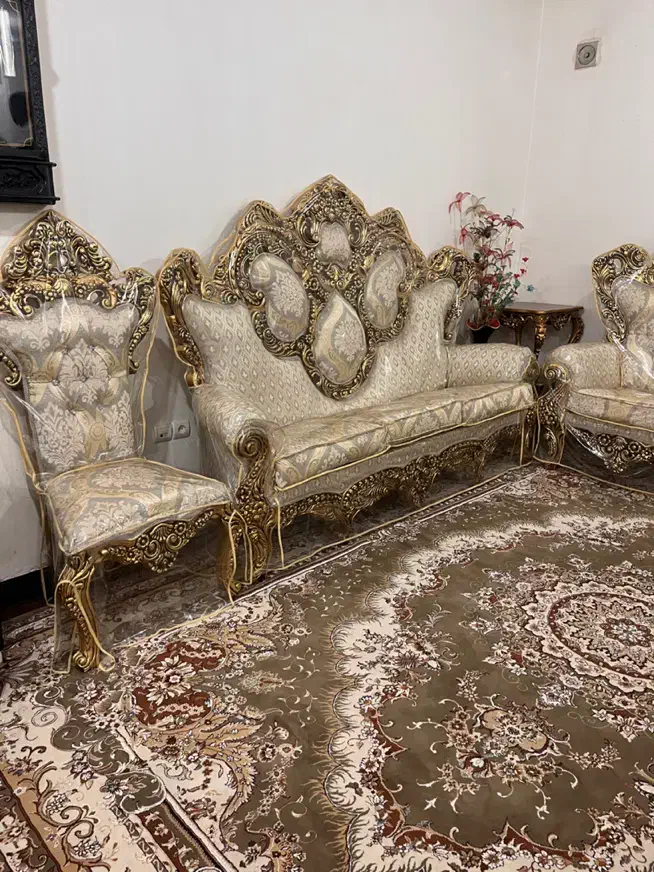 مبل سلطنتی|مبلمان خانگی و میز عسلی|ایذه, |دیوار