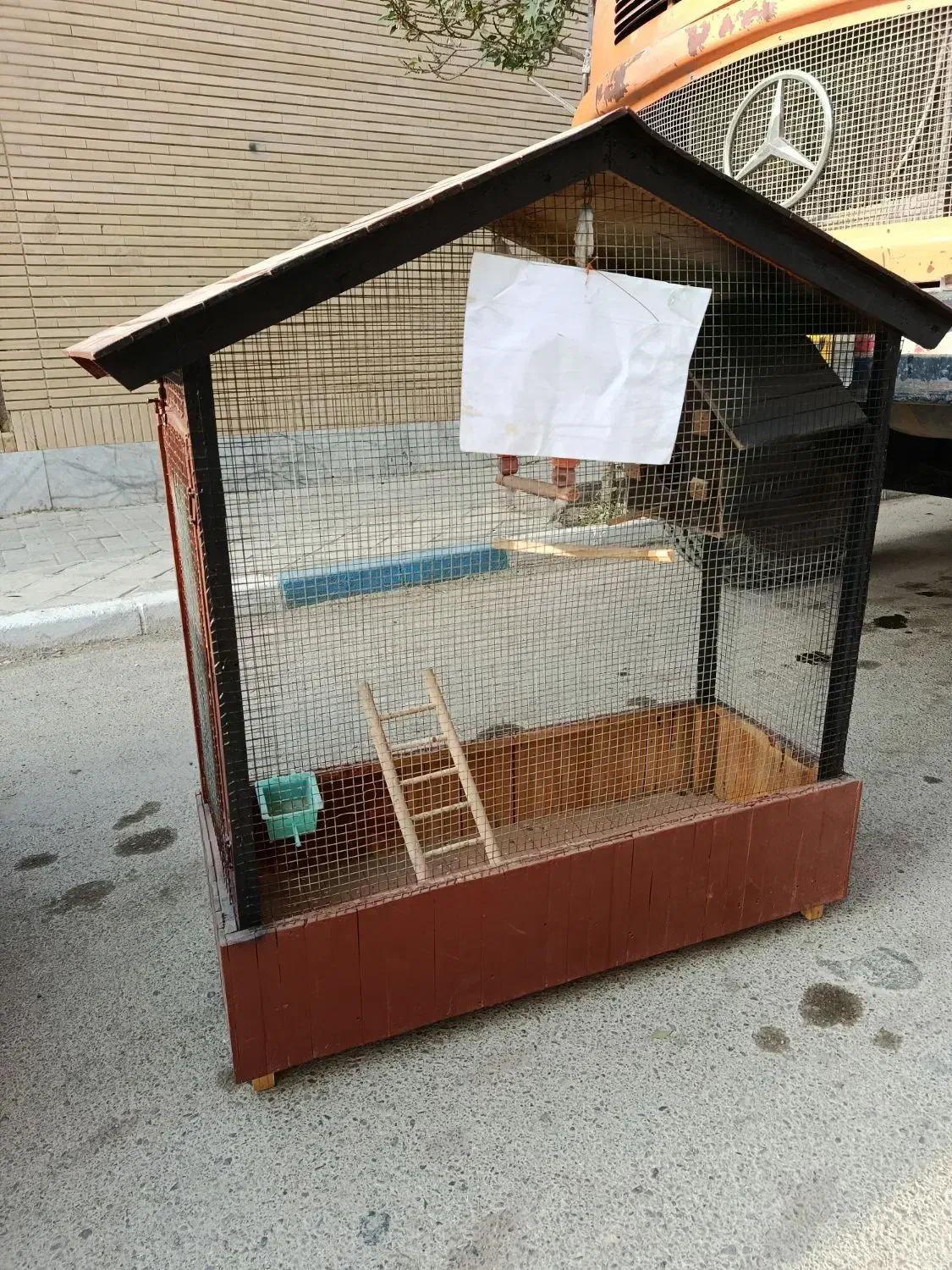 قفس چوبی عروس هلندی|لوازم جانبی حیوانات|رضویه, |دیوار