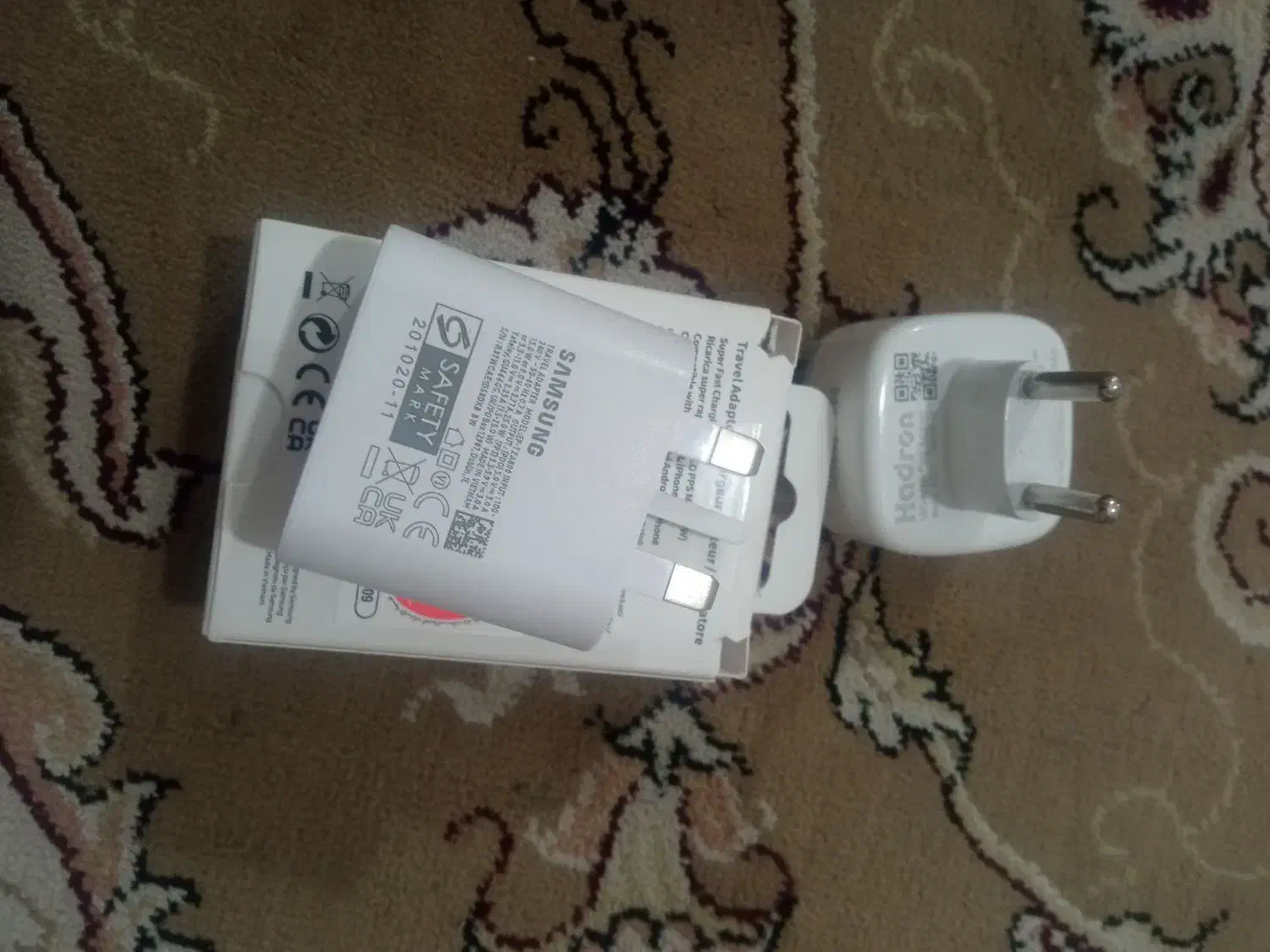 شارژر25وات اصلی  با تبدیل|لوازم جانبی موبایل و تبلت|قم, علی آباد سعدگان|دیوار