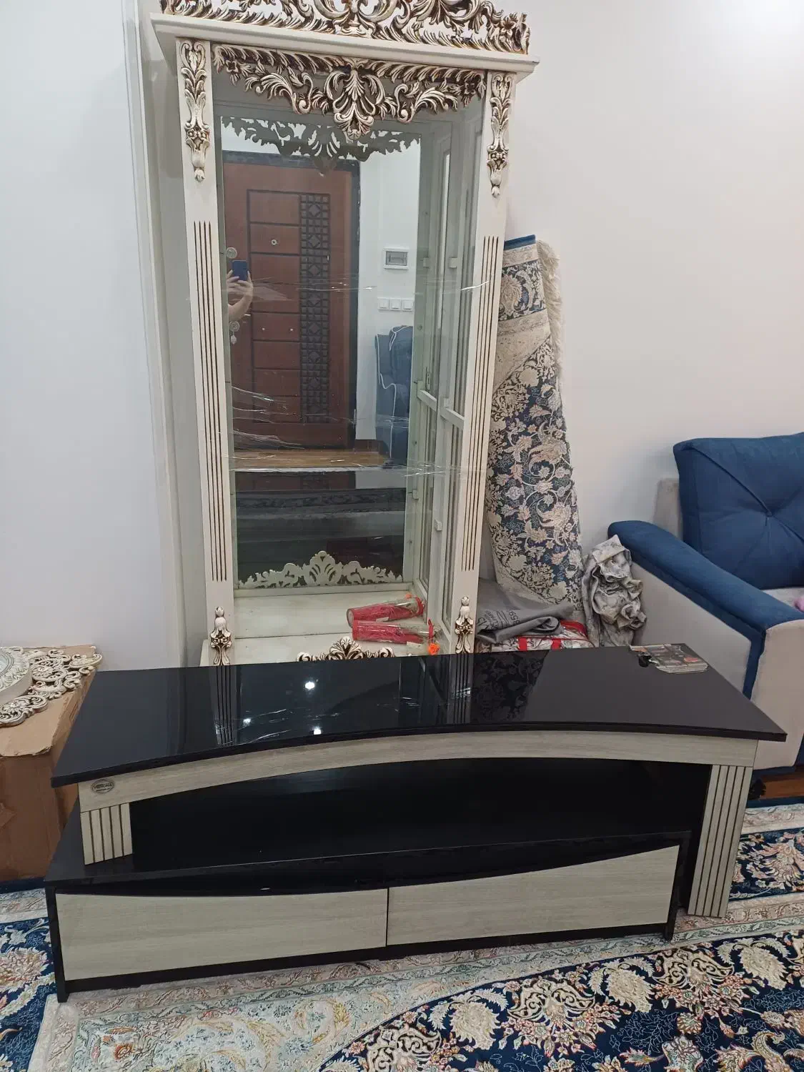 ویترین و میز تلویزیون|بوفه، ویترین، کنسول|قرچک, پارس سرام|دیوار