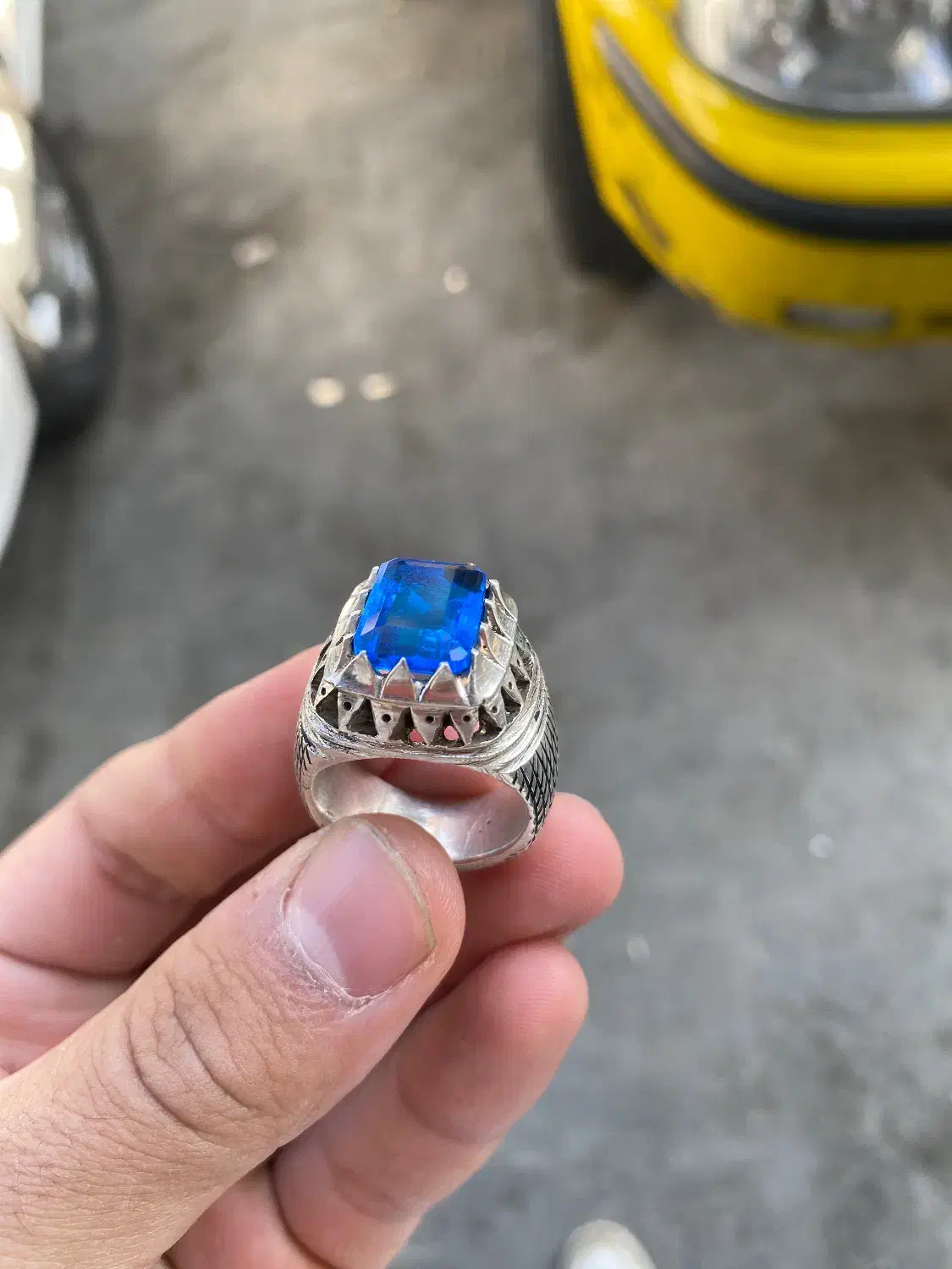 انگشتر توپاز رکاب کار دست استاد ملکی|جواهرات|چناران, |دیوار