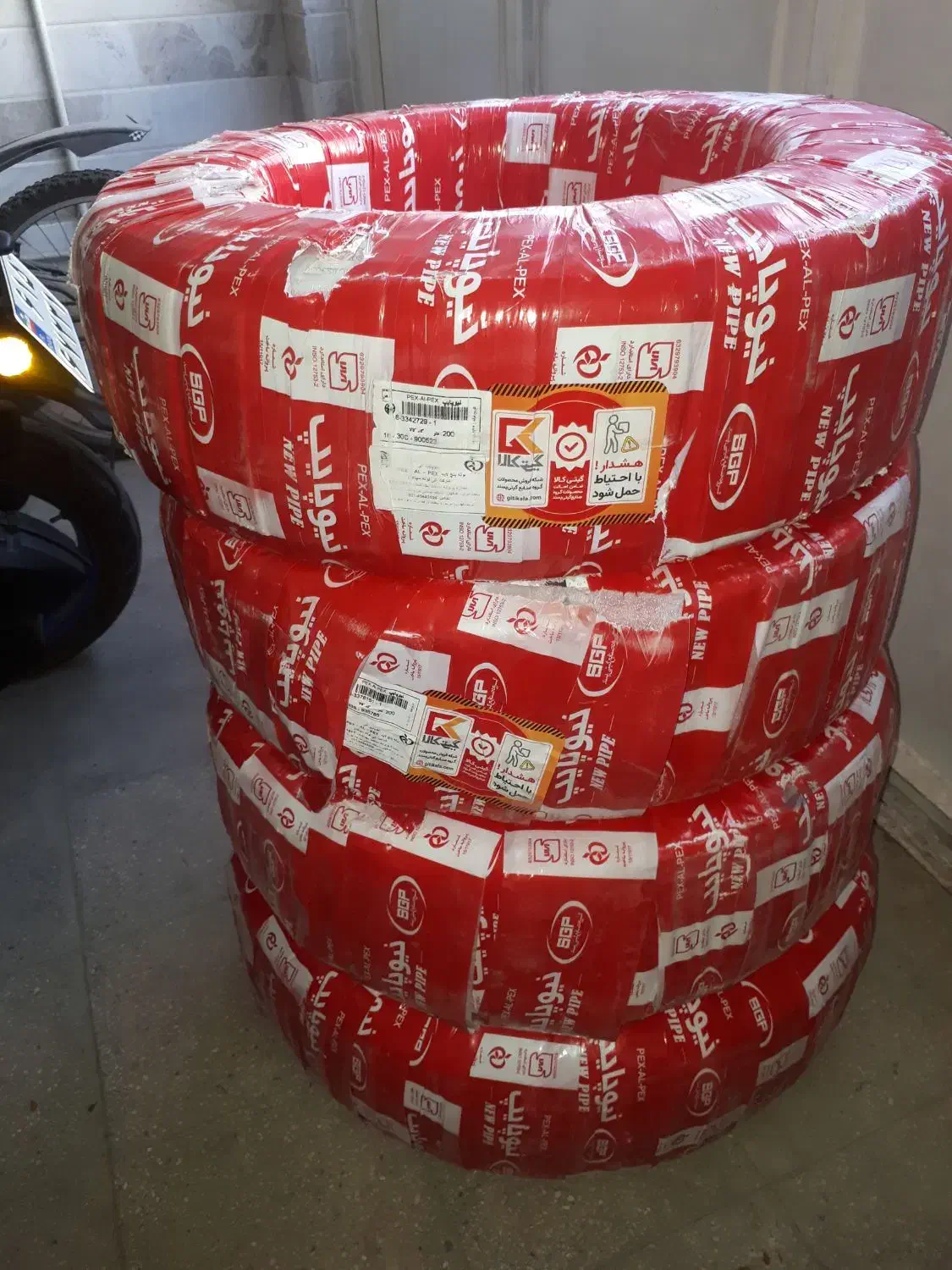 لوله پنج لایه۱۶ نیوپایپ|مصالح و تجهیزات ساختمان|قم, بکایی|دیوار