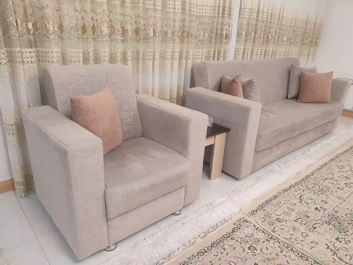 مبل ۱۱نفری|مبلمان خانگی و میز عسلی|مهاباد (آذربایجان غربی), |دیوار