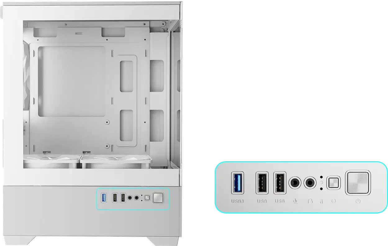 AURA GC9M WH ARGB کیس|قطعات و لوازم جانبی رایانه|تهران, میدان ولیعصر|دیوار