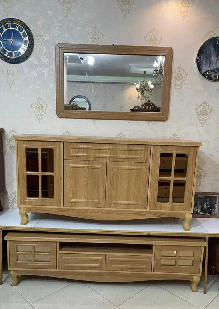 مجموعه مبلمان پارسا* کنسول و میز تلویزیون اقساطی|بوفه، ویترین، کنسول|بندر دیر, |دیوار