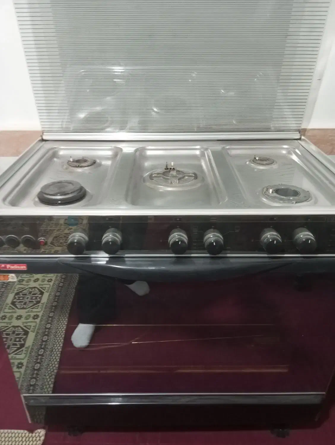 اجاق گاز فردار پادیسان 5شعله سالم وتمیز-تبریز|اجاق گاز و لوازم برقی پختوپز|خسروشاه, |دیوار