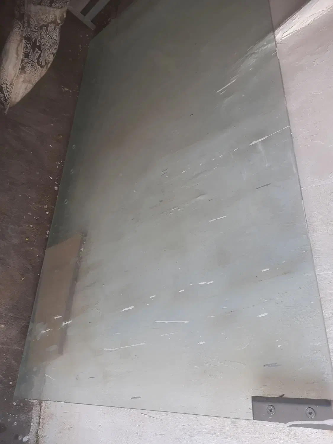 شیشه سیکوریت یک سانتیمتر با جک کف گرد|مصالح و تجهیزات ساختمان|حلب, |دیوار