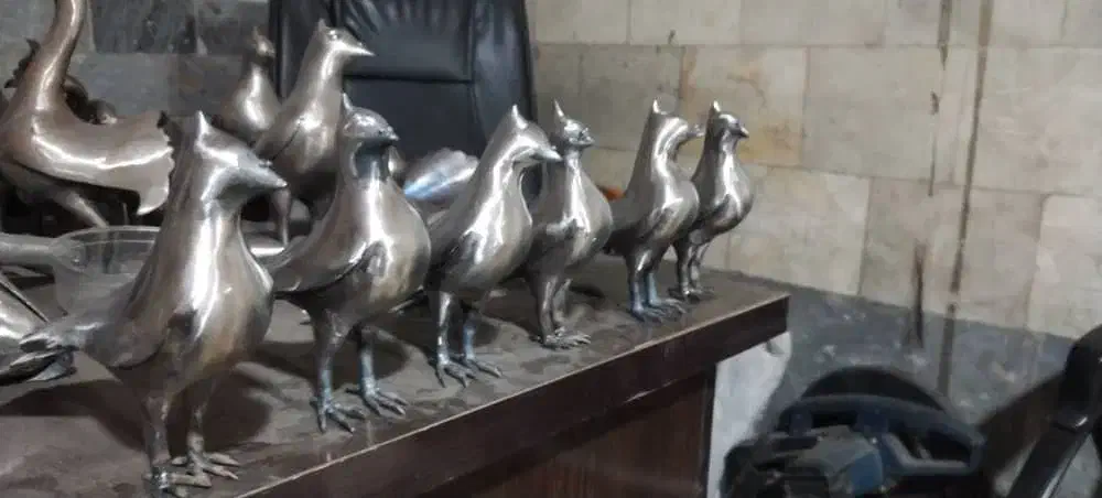 مجسمه فولادی قیمت توافقی|مجسمه، تندیس، ماکت|اصفهان, باتون|دیوار