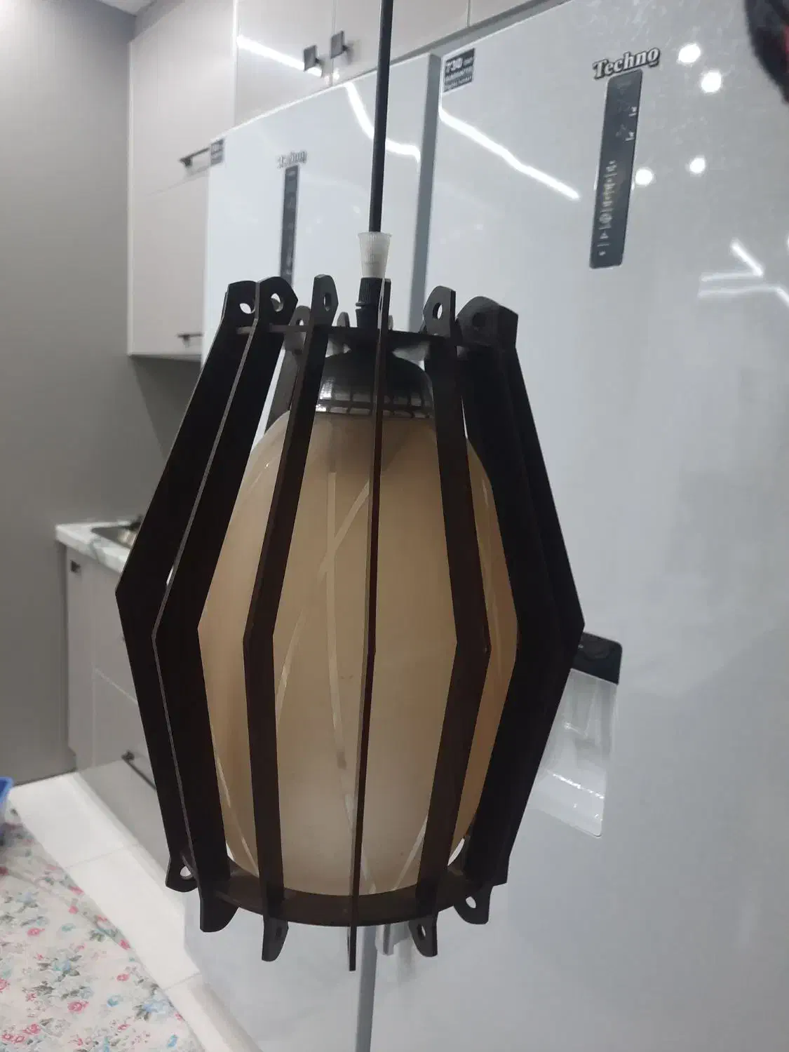 لوستر  چوبی|لوستر و چراغ آویز|اراک, |دیوار