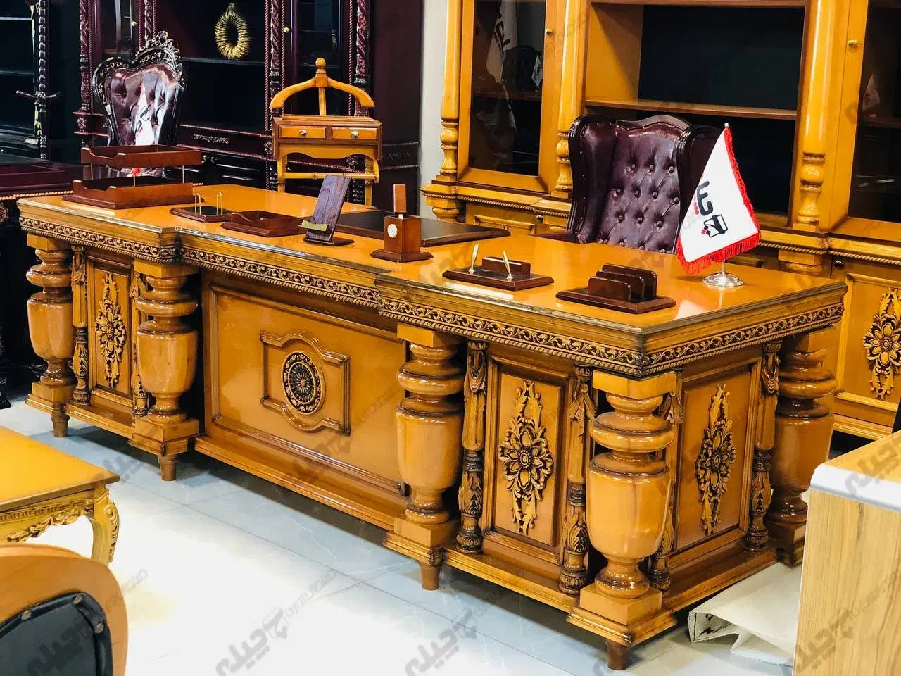 میزمدیریتی اسپانیایی لاکچری مبلمان اداری کتابخانه|دفتر کار|تهران, فاطمی|دیوار