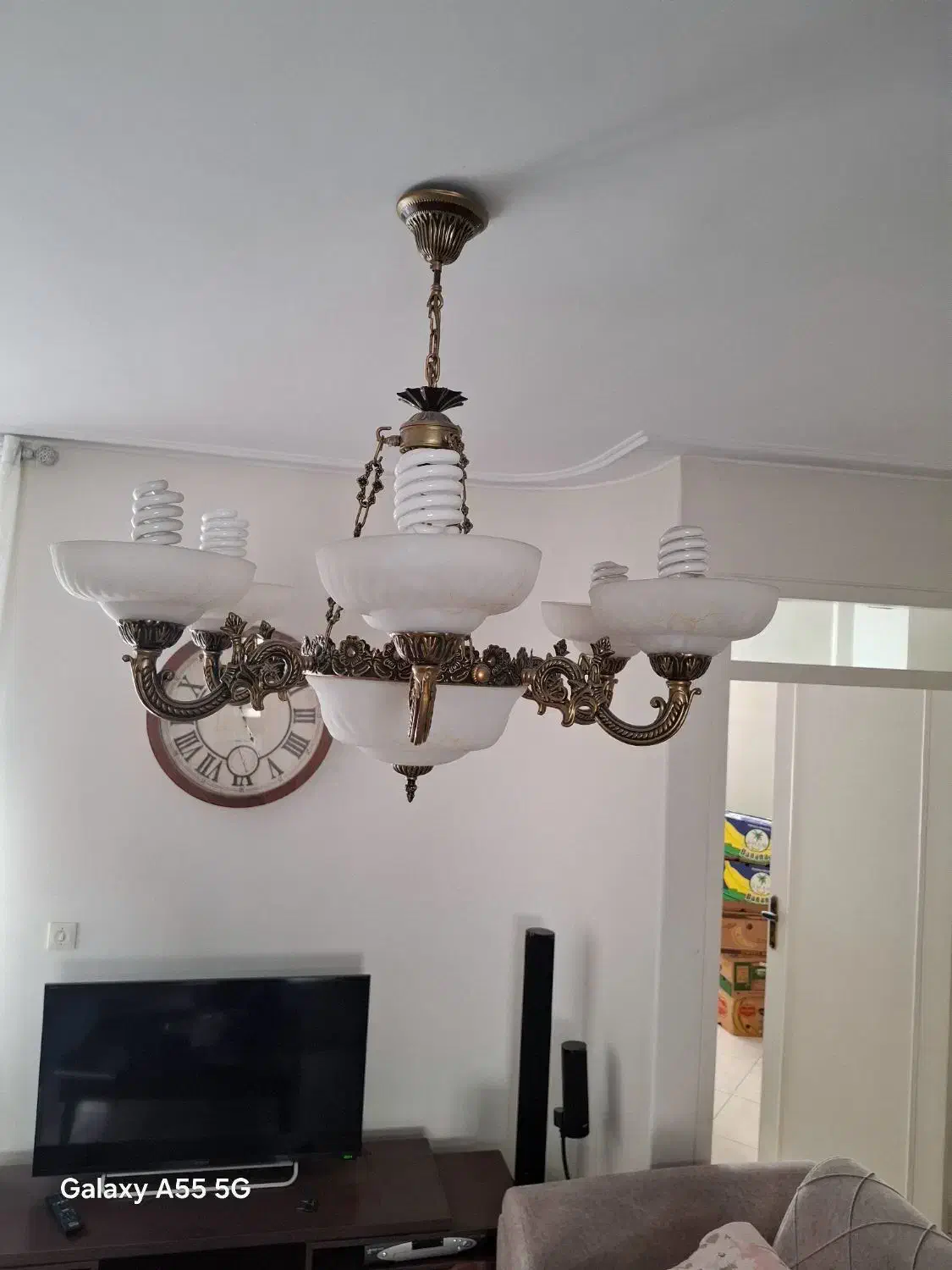 لوستر طرح برنز|لوستر و چراغ آویز|تهران, شهران جنوبی|دیوار