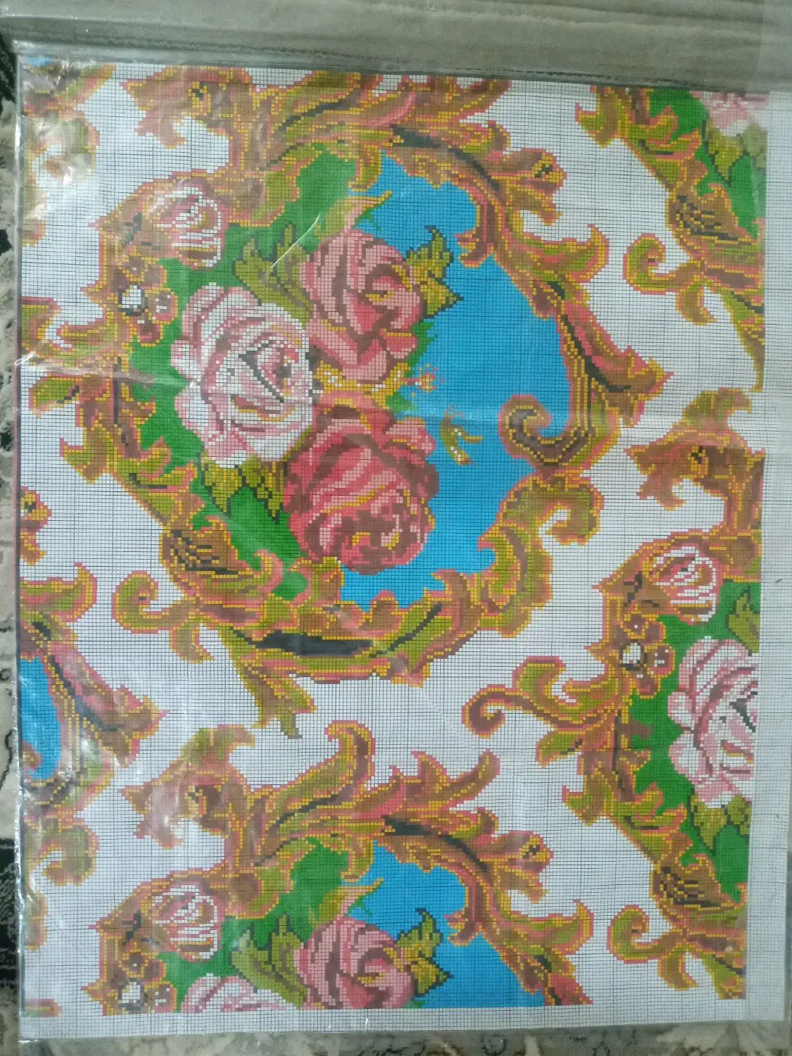 نقشه فرش دستبافت نقشه گل میرزاعلی|فرش|سنندج, |دیوار