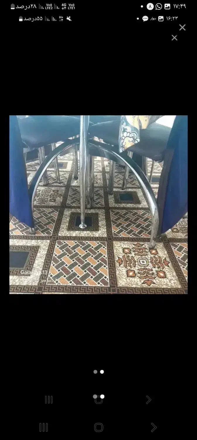 میز وچهار عدد صندلی|میز و صندلی غذاخوری|جهرم, |دیوار