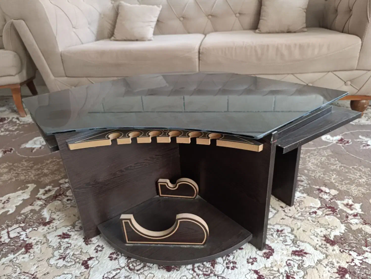 دو عدد میزجلومبلی بزرگ با۶تاعسلی کوچک|مبلمان خانگی و میز عسلی|رفسنجان, |دیوار