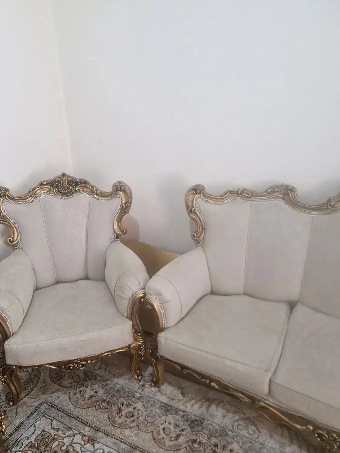 یک دست مبل7نفره سلطنتی|مبلمان خانگی و میز عسلی|ایذه, |دیوار