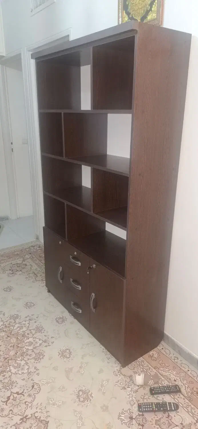 کتابخانه چوبی|کتابخانه، شلف، قفسه‌های دیواری|تهران, نارمک|دیوار
