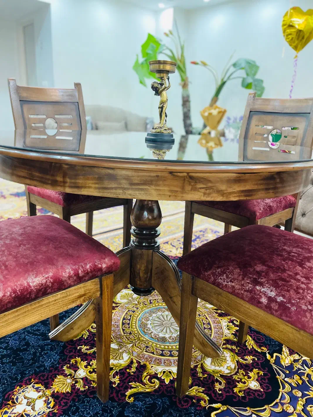 ناهار خوری۴ نفره چوب راش مناسب جهیزیه نونو|میز و صندلی غذاخوری|کرج, فاز ۴ مهرشهر|دیوار