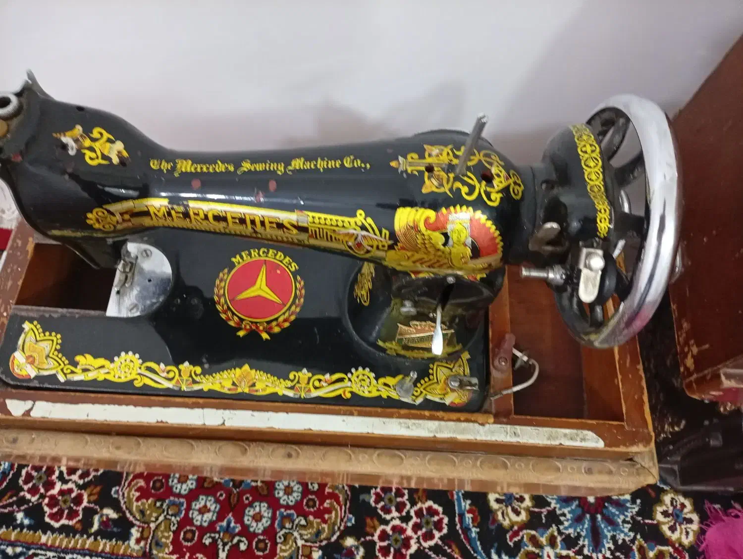 چرخ خیاطی مرسدس قدیمی|چرخ خیاطی و ریسندگی|برازجان, |دیوار