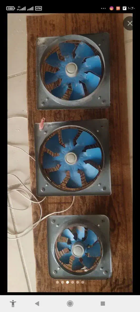 فن وهواگش ۲۵ در ۲۵  و۳۰ در۳۰|پنکه و تصفیه‌کنندهٔ هوا|مشهد, امیریه|دیوار