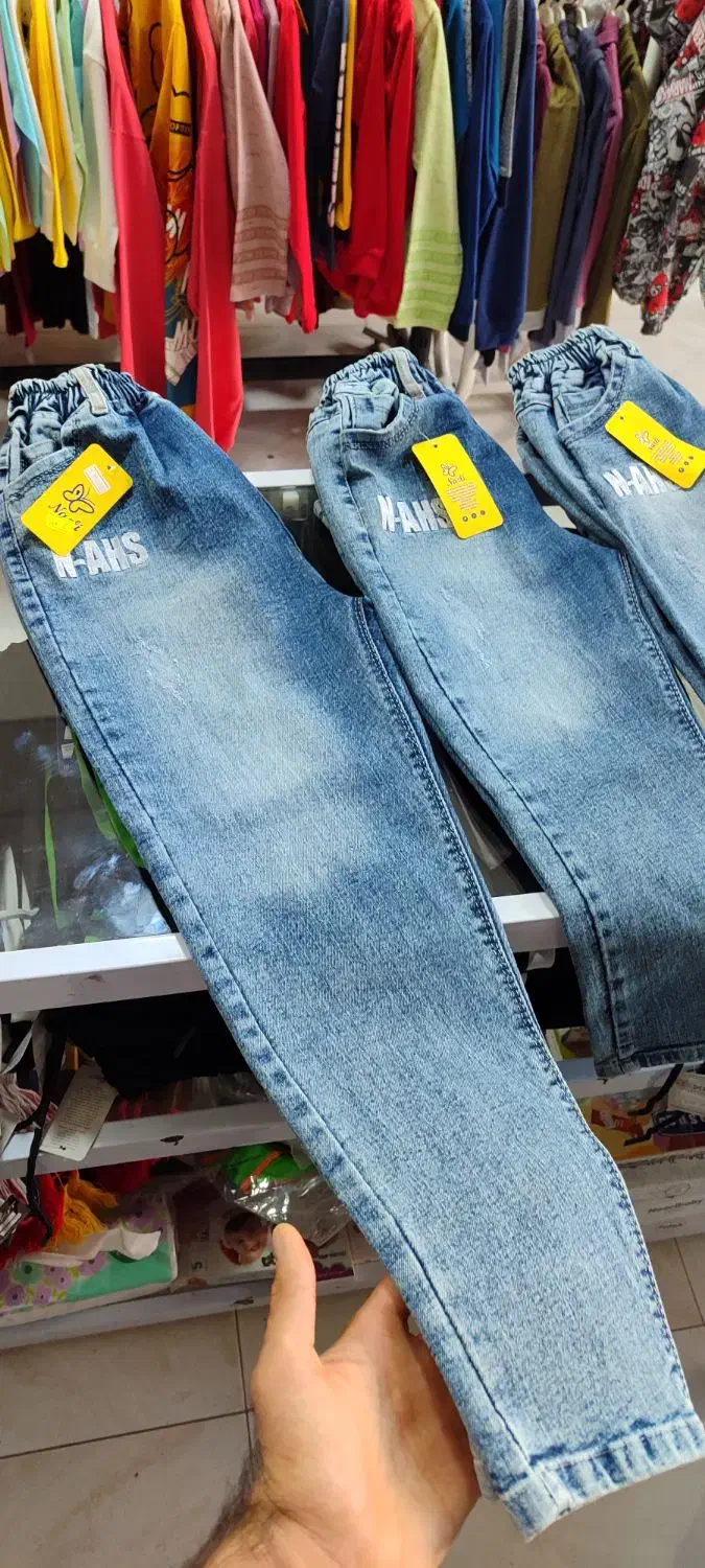 شلوار لی بچه گانه گالری پوشاک مهراب|کفش و لباس بچه|کرمانشاه, |دیوار