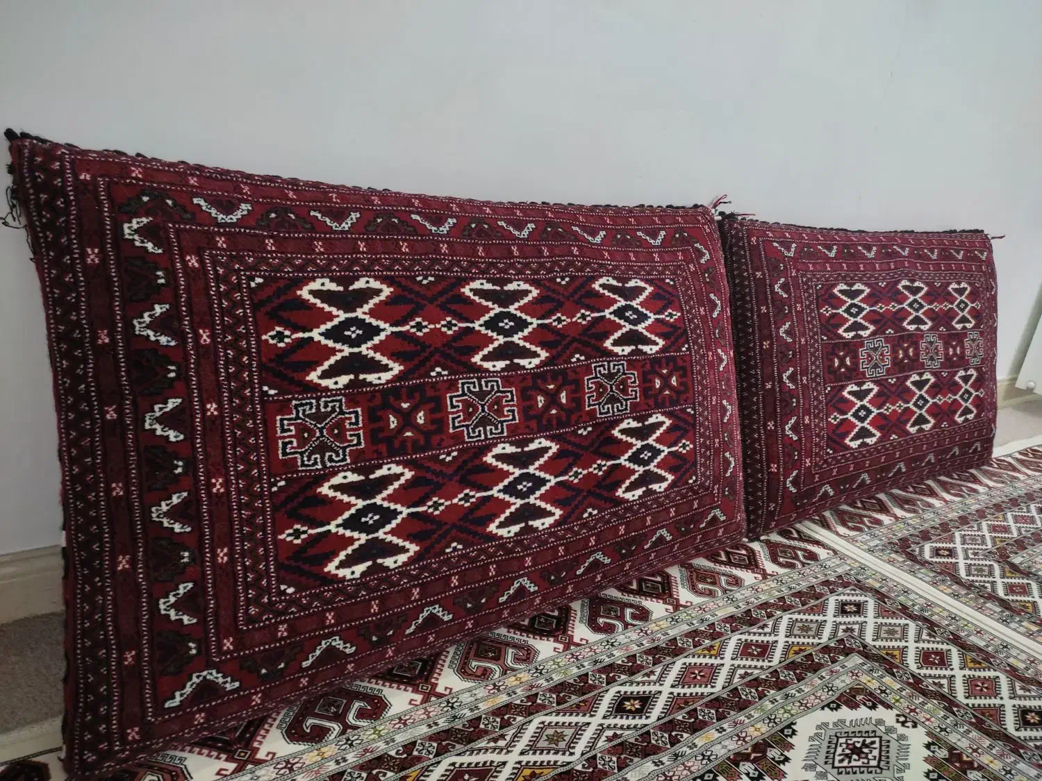 پشتی دستباف ترکمن|پشتی|گنبد کاووس, |دیوار