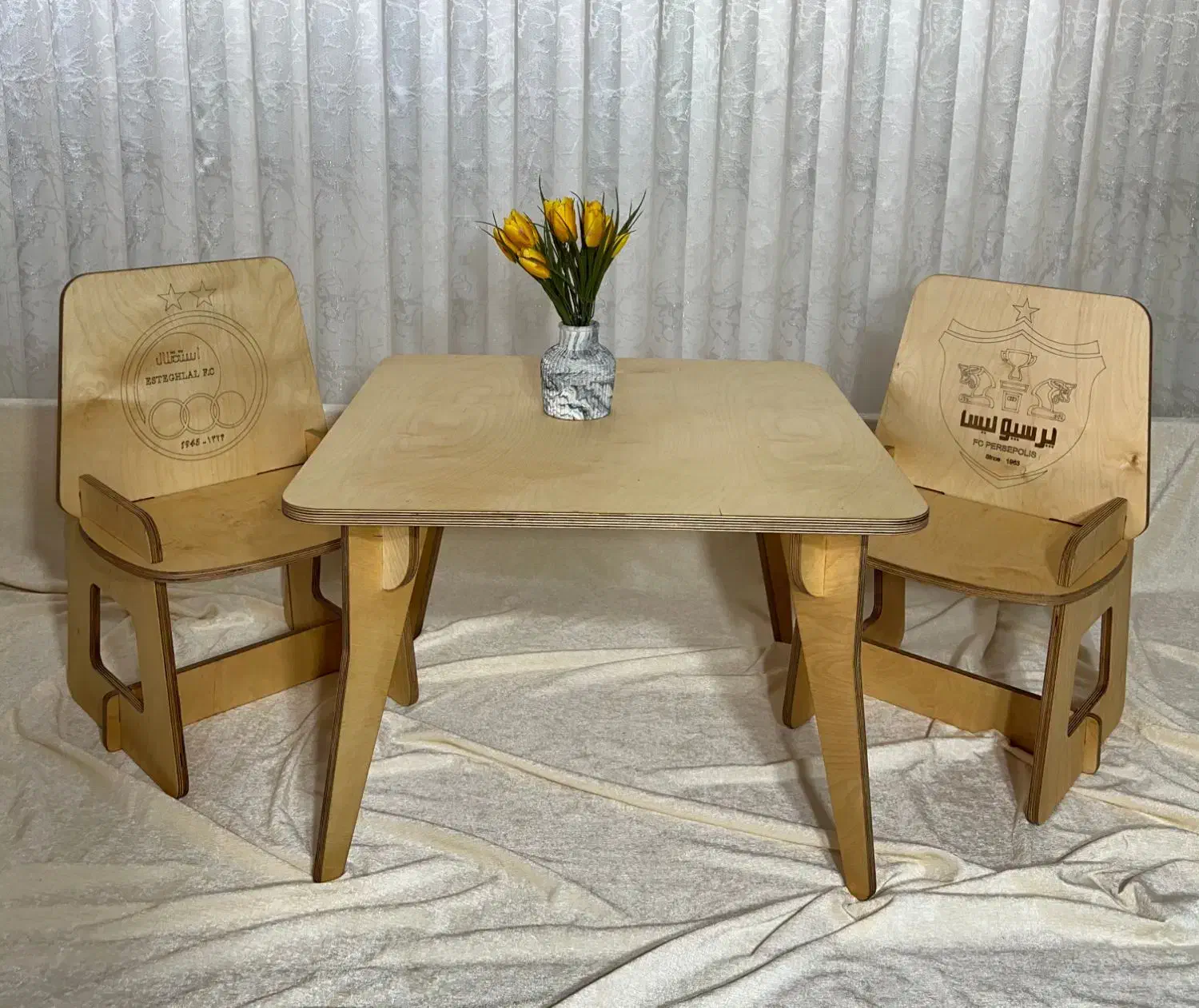 میز و صندلی چوبی کودک|اسباب و اثاث بچه|تبریز, |دیوار