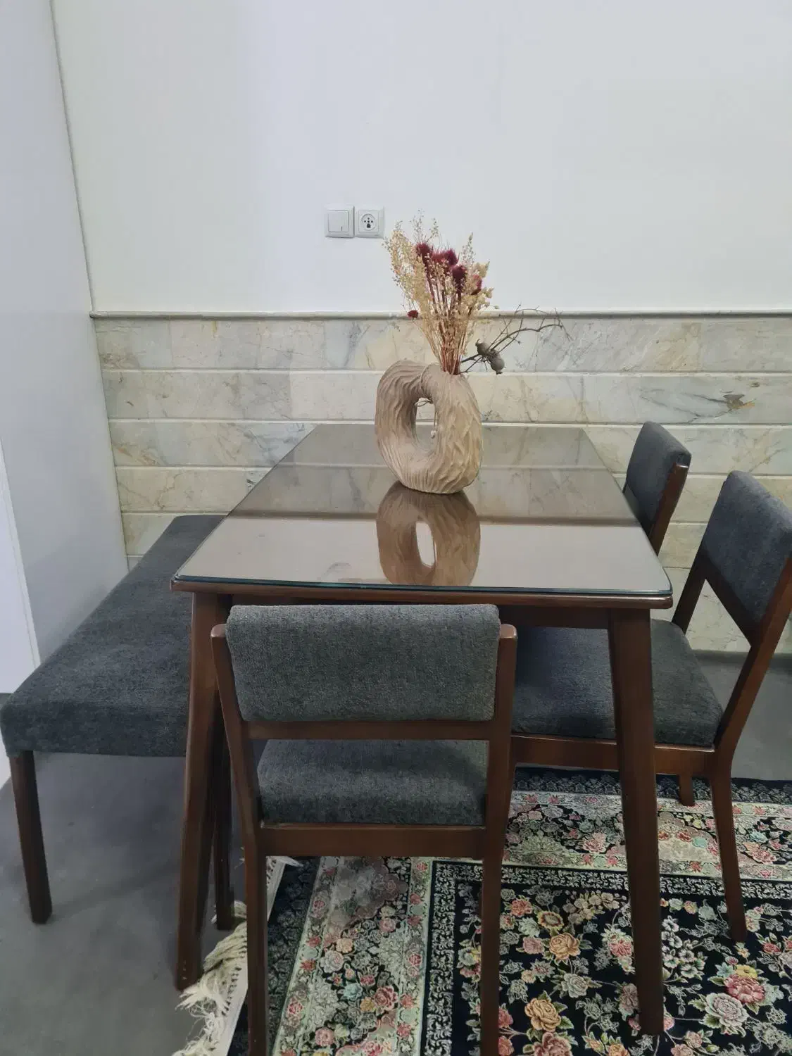 مبل پنج نفره بامیزناهارخوری پنج نفره|مبلمان خانگی و میز عسلی|قم, وادی السلام|دیوار