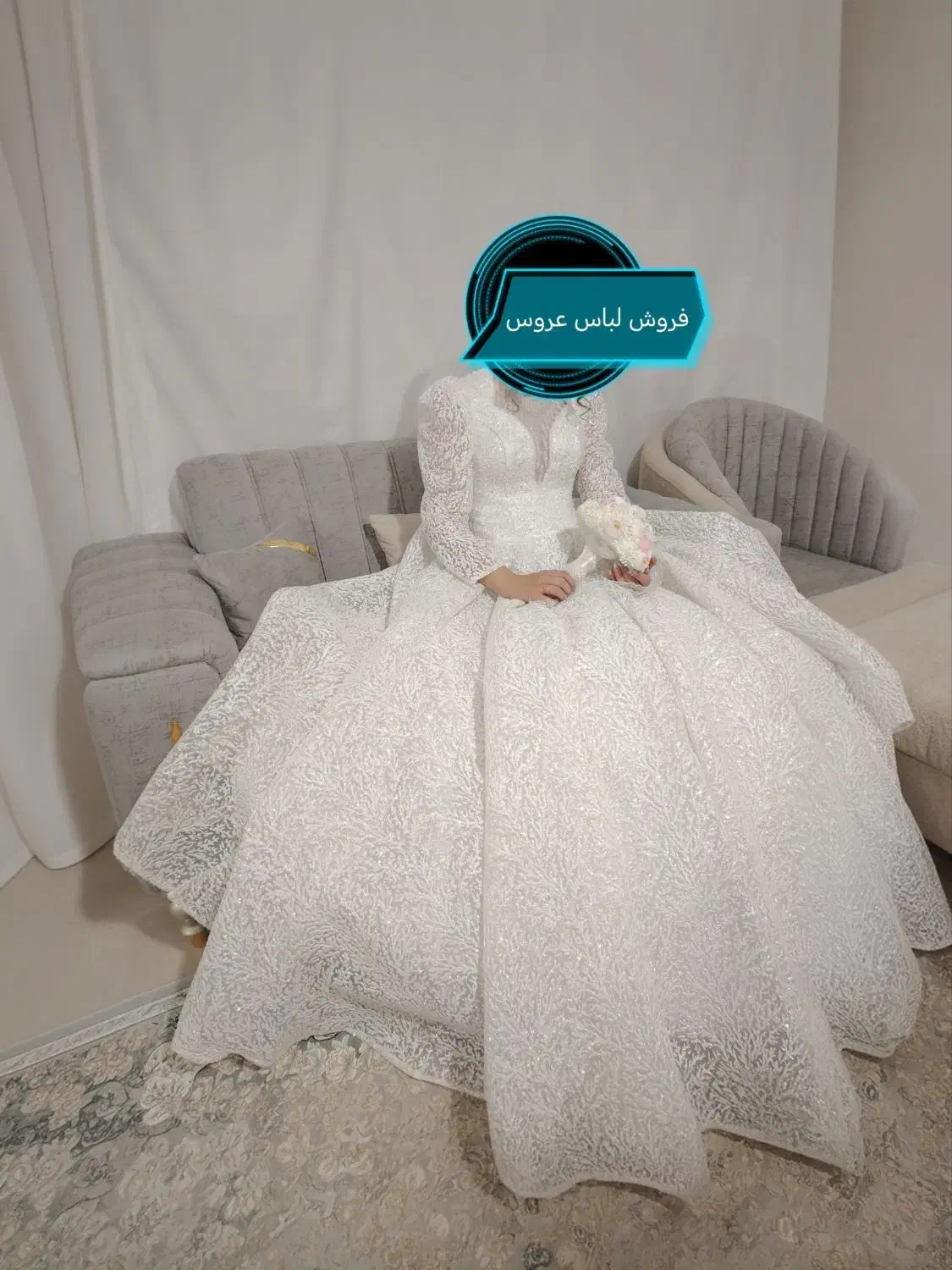 فروش لباس عروس به همراهی تمامی وسایل به قیمت خوب|لباس|پاسارگاد, |دیوار