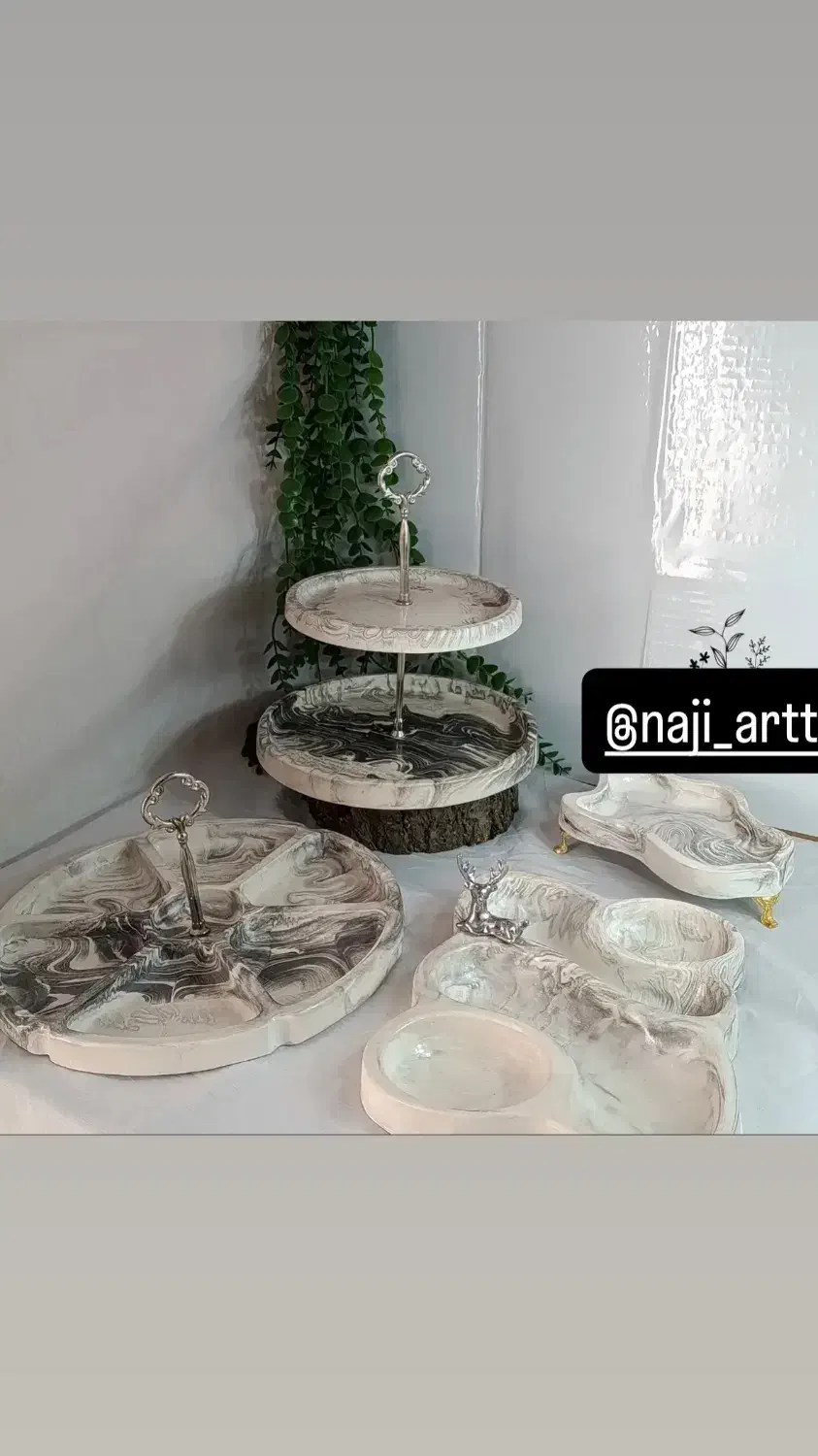 ست پذیرایی سنگ مصنوعی|ظروف سرو و پذیرایی|کرمان, |دیوار