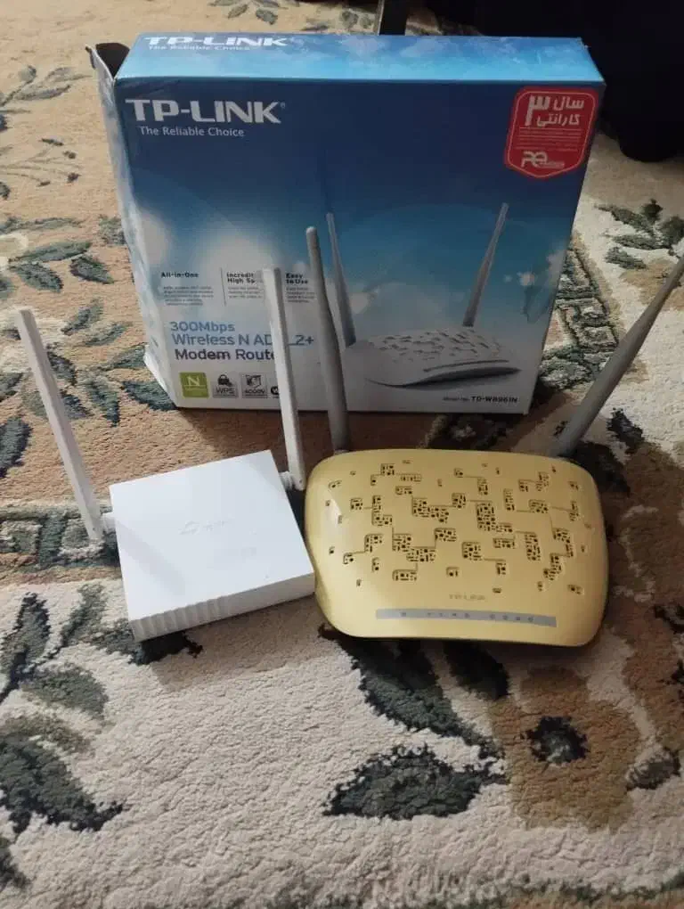 مودم روتر.دو عدد فقط ۱ ملیون تی پی لینک|مودم و تجهیزات شبکه|خرمشهر, |دیوار