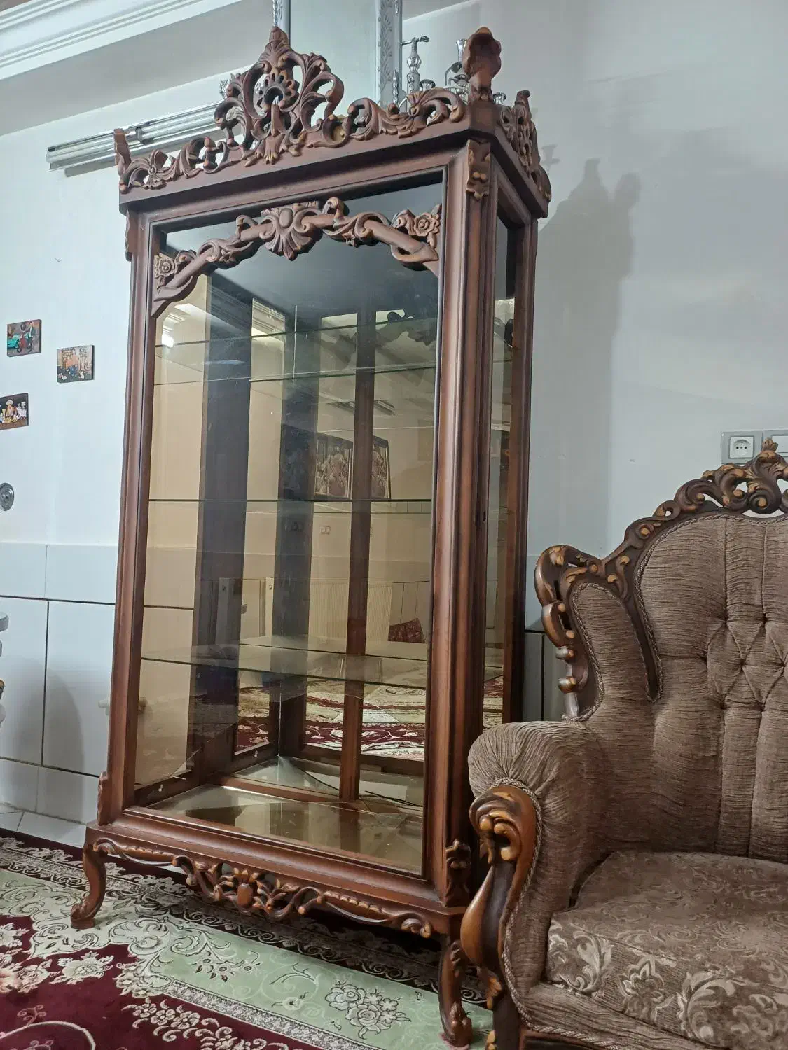 ویترین چوبی|بوفه، ویترین، کنسول|شاهینشهر, گزبرخوار|دیوار