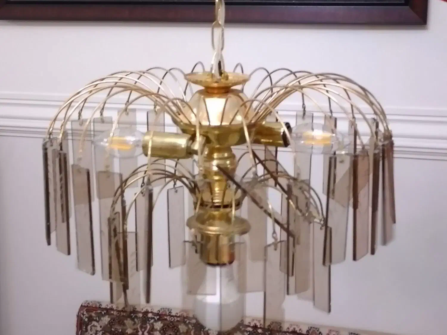 لوستر افشان سه شعله|لوستر و چراغ آویز|شیراز, غدیر جنوبی|دیوار