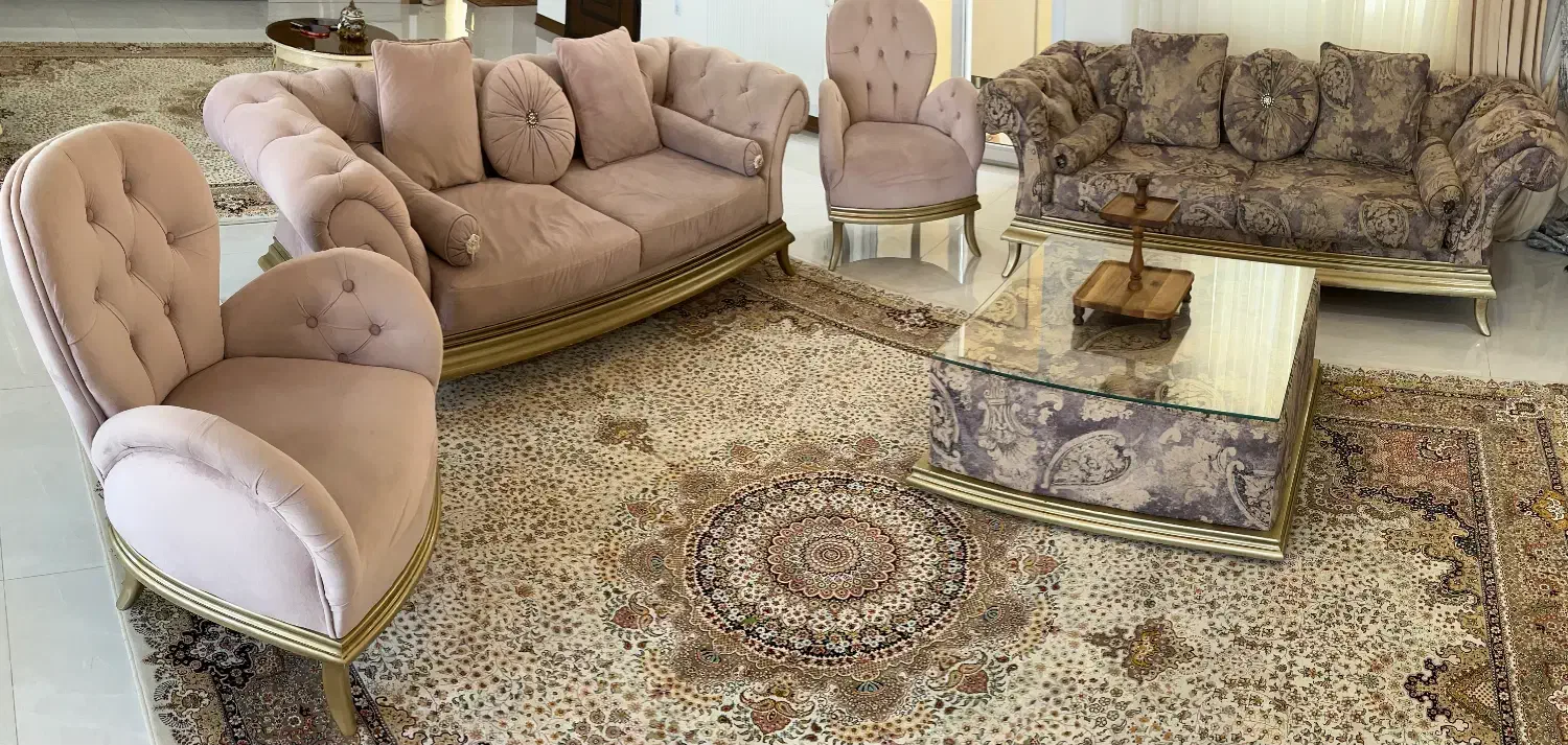 مبل ۸ نفره راحتی خوش رنگ|مبلمان خانگی و میز عسلی|ساری, |دیوار