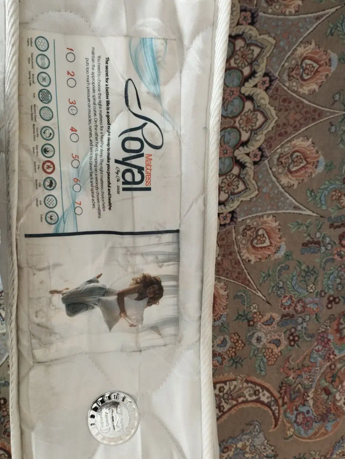 تشک رویال یک نفره|تشک تختخواب|گرگان, |دیوار